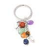 Natural Gemstone Keychains TREE-PW0001-03I-3