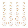 24Pcs 6 Style Natural Capiz Shell Charms SSHEL-TA0001-06-10