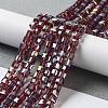 Electroplate Glass Beads Strands EGLA-R030-4x4mm-09-1