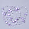 ABS Plastic Imitation Pearl Beaded Trim Garland Strand SACR-T354-01C-2