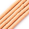 Handmade Polymer Clay Beads Strands CLAY-R089-8mm-Q090-1