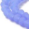 Imitation Jade Solid Color Glass Beads Strands EGLA-A034-J3mm-MD03-4