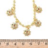 Brass Micro Pave Cubic Zirconia Sun Pendant Bib Necklaces NJEW-G183-02G-5