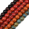 Handmade Fancy Antique Glazed Porcelain Ceramic Round Beads Strands PORC-L019-10mm-M-1