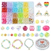 DIY Rainbow Color Pride Bracelet Making Kit OACR-FS0004-20-1