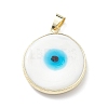 Handmade Evil Eye Lampwork Pendants LAMP-F031-03G-03-2