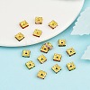 Brass Rhinestone Spacer Beads RSB073NFG-4