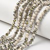 Electroplate Opaque Glass Beads Strands LS-EGLA-A034-P4mm-S17-1