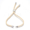 Cotton Cord Bracelet Making KK-F758-03K-P-1