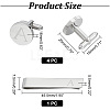 Brass Cuff Button KK-HY0001-75-2