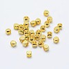 Cube Brass Spacer Beads KK-L015B-01-2