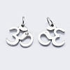 Eco-Friendly 316 Surgical Stainless Steel Micro Pave Cubic Zirconia Charms RB-I078-69P-NR-2