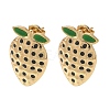 304 Stainless Steel Enamel Stud Earrings SA-CBA46AF-10G-4