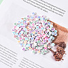White Opaque Acrylic Beads MACR-YW0001-20D-4