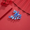 Chinese Style Alloy Enamel Chandelier Components Links X-ENAM-E329-09B-S-7