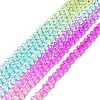 Transparent Gradient Color Glass Beads Strands GLAA-H021-01B-16-2