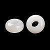 Natural White Jade European Beads G-R488-02H-5