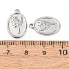 304 Stainless Steel Pendants STAS-I358-12P-06-3