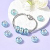Rondelle Handmade Gold Sand Lampwork European Large Hole Beads X-LPDL-R007-07B-4