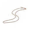 Ion Plating(IP) 304 Stainless Steel Rope Chain Necklace for Men Women NJEW-K245-010E-1