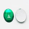 Acrylic Rhinestone Flat Back Cabochons GACR-Q011-18x25-12-2