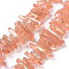 Natural Quartz Crystal Points Beads Strands G-K181-B23-1