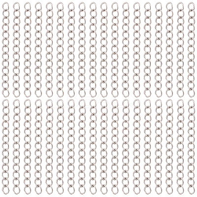 120Pcs 304 Stainless Steel Chain Extender CHS-BM0001-12-1