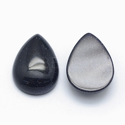 Synthetic Blue Goldstone Cabochons G-E491-B-01-1