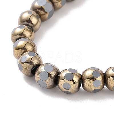 Electroplated Non-magnetic Synthetic Hematite Beads Strands G-G862-02I-1