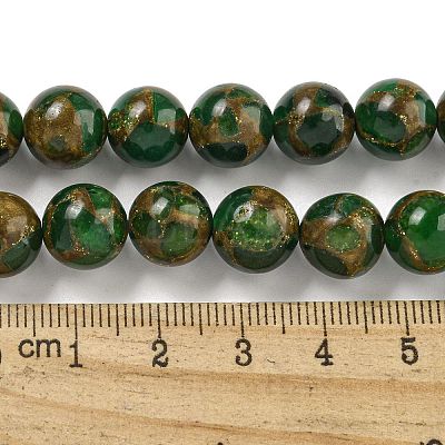 Synthetic Gold Clinquant Stone Beads Strands G-P549-A01-02D-1