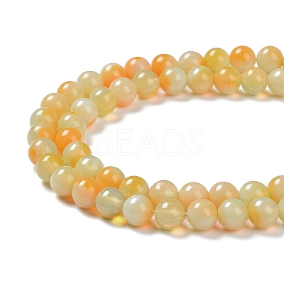Glass Round Beads Strands GLAA-M044-01A-1