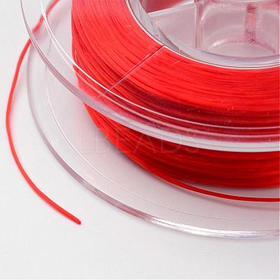 Japanese Eco-Friendly Dyed Flat Elastic Crystal String EW-F005-0.6mm-11-1
