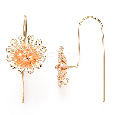Brass Earring Hooks KK-T038-578G-NF-1