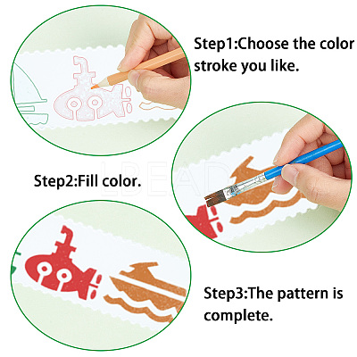 2 Sets 2 Styles PET Hollow Out Plastic Drawing Painting Stencils Templates AJEW-GF0006-91A-1