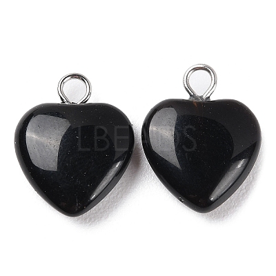 Natural Obsidian Pendants G-E603-01P-04-1