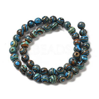Synthetic Malachite Dyed Beads Strands G-P507-02A-07-1