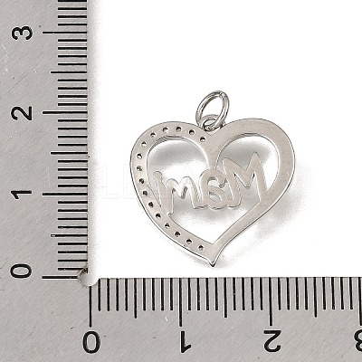 Brass Micro Pave Clear Cubic Zirconia Pendants CU-CBAEEA8-09C-P-1