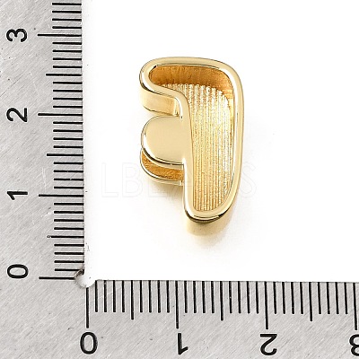 Brass Slide Charms KK-E802-33G-F-1