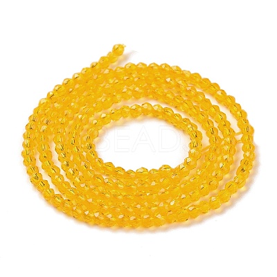 Transparent Glass Beads Strands GLAA-H021-03-06-1