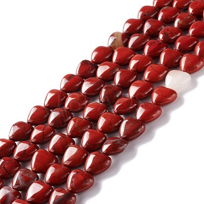 Natural Red Jasper Beads Strands G-B022-01-1