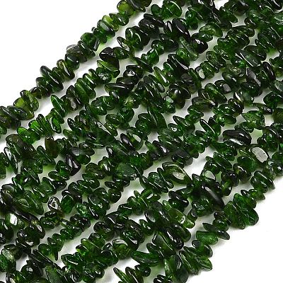 Natural Green Diopside Beads Strands G-P615-B01-01-1