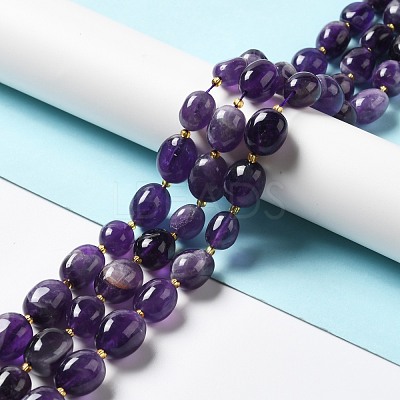 Natural Amethyst Beads Strands G-B028-B10-1