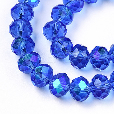 Electroplate Glass Beads Strands LS-EGLA-A034-T6mm-L26-1