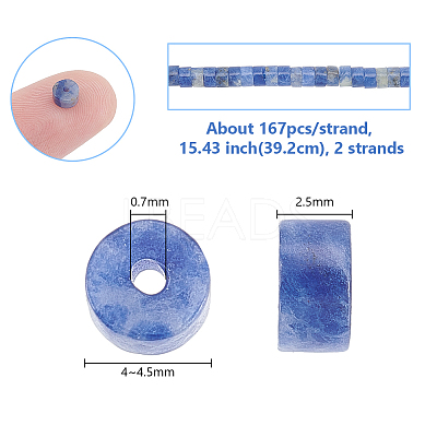 2 Strands Natural Sodalite Beads Strands G-GO0001-41-1