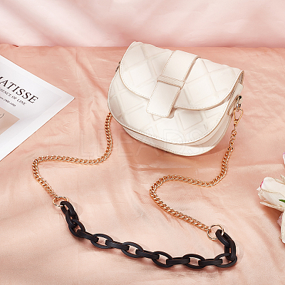 Acrylic & Iron Chain Bag Straps FIND-WH0111-378G-1