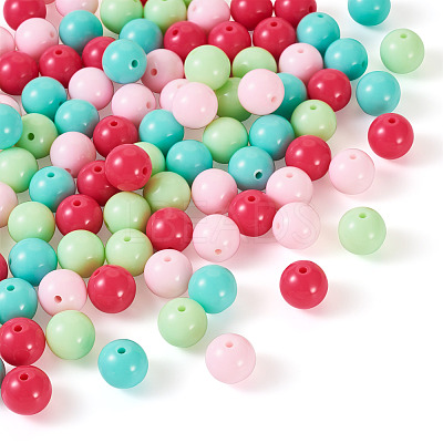 Opaque Acrylic Beads OACR-TAC0014-06F-1