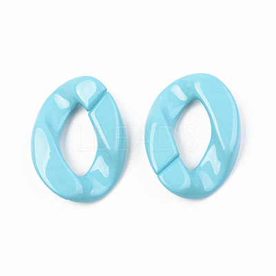 Opaque Acrylic Linking Rings OACR-T024-01-G08-1