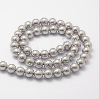 Shell Pearl Beads Strands BSHE-L026-05-8mm-1