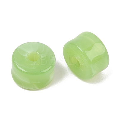 Two-Color Opaque Acrylic Imitation Gemstone Beads AC-CBA3EFE-02T-1