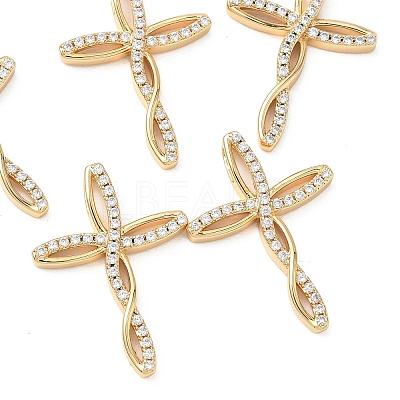 SHEGRACE Brass Clear Cubic Zirconia Pendants XGRQ3K113-566G-1